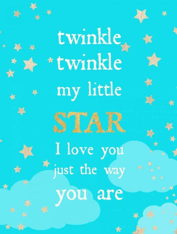 Twinkle Twinkle Black Ornate Wood Framed Art Print with Double Matting by Dos Santos, Bella