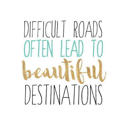 Beautiful Destinations White Modern Wood Framed Art Print with Double Matting by Dos Santos, Bella