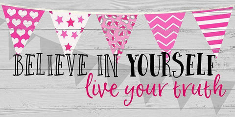 Live Your Truth Black Ornate Wood Framed Art Print with Double Matting by Dos Santos, Bella