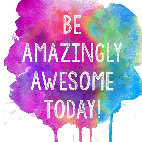 Amazingly Awesome! Black Modern Wood Framed Art Print by Dos Santos, Bella