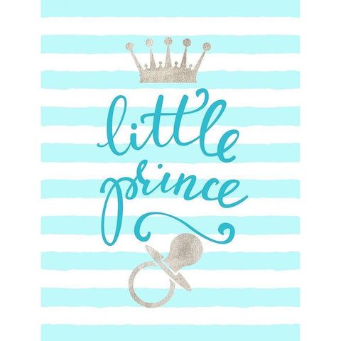 Little Prince Black Modern Wood Framed Art Print with Double Matting by Dos Santos, Bella