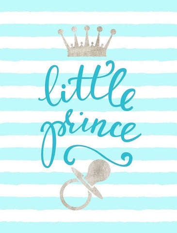 Little Prince White Modern Wood Framed Art Print with Double Matting by Dos Santos, Bella
