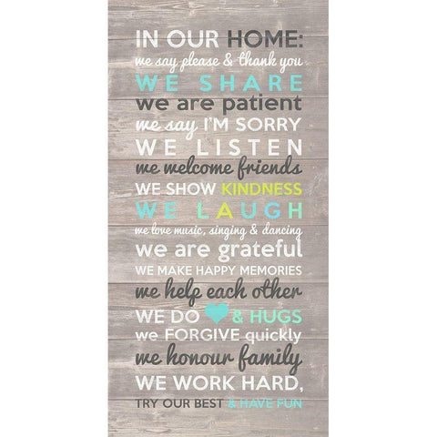 In Our Home White Modern Wood Framed Art Print by Dos Santos, Bella