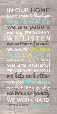 In Our Home Black Ornate Wood Framed Art Print with Double Matting by Dos Santos, Bella