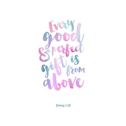 Every Good and Perfect Thing, Pastel Black Modern Wood Framed Art Print with Double Matting by Dos Santos, Bella