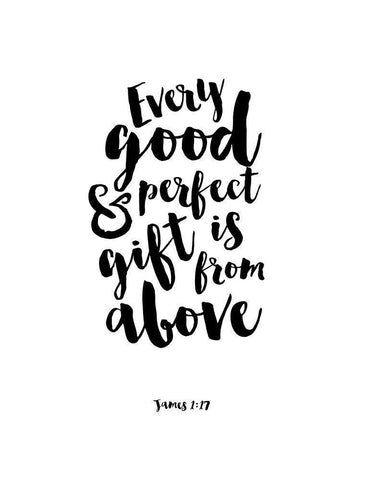 Every Good and Perfect Thing Black Ornate Wood Framed Art Print with Double Matting by Dos Santos, Bella