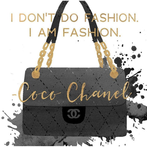 I AM FASHION Gold Ornate Wood Framed Art Print with Double Matting by Dos Santos, Bella