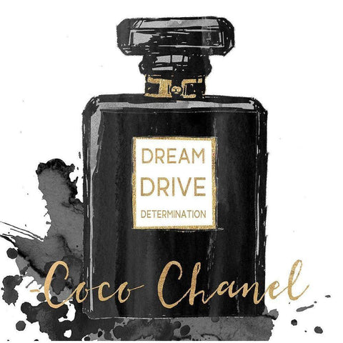 DREAM, DRIVE, DETERMINATION Black Modern Wood Framed Art Print with Double Matting by Dos Santos, Bella