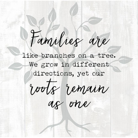 Roots Black Modern Wood Framed Art Print by Dos Santos, Bella