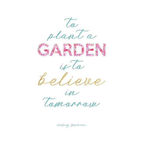 To Plant A Garden Black Modern Wood Framed Art Print with Double Matting by Dos Santos, Bella