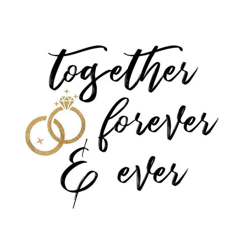 Forever And Ever White Modern Wood Framed Art Print with Double Matting by Dos Santos, Bella