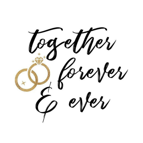 Forever And Ever White Modern Wood Framed Art Print by Dos Santos, Bella