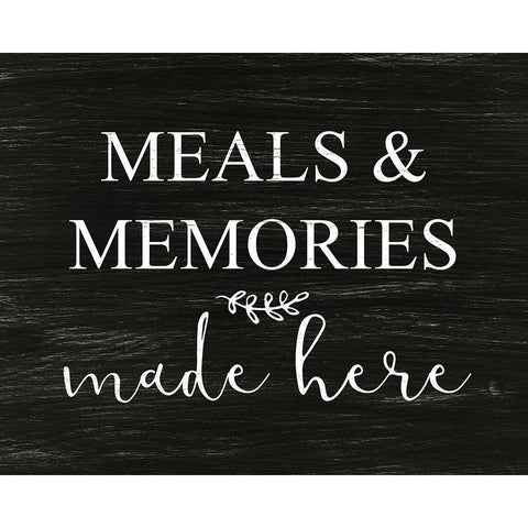 Meal and Memories Black Modern Wood Framed Art Print with Double Matting by Dos Santos, Bella