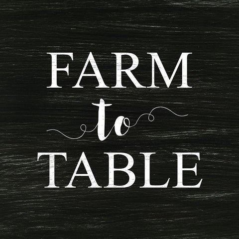 Farm To Table Black Ornate Wood Framed Art Print with Double Matting by Dos Santos, Bella