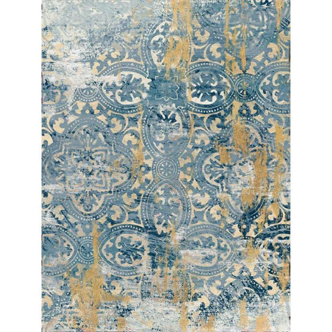 Moroccan Faded Global Gold Ornate Wood Framed Art Print with Double Matting by Ross, Devon