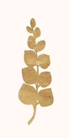 Gold Botanical 4 Black Ornate Wood Framed Art Print with Double Matting by Ross, Devon