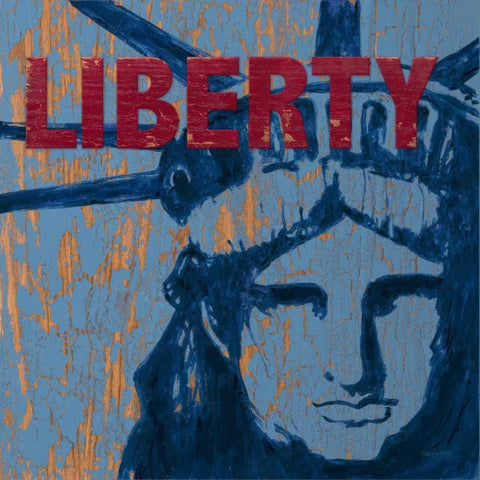 Liberty Reigns Black Modern Wood Framed Art Print with Double Matting by Appleman, Sam