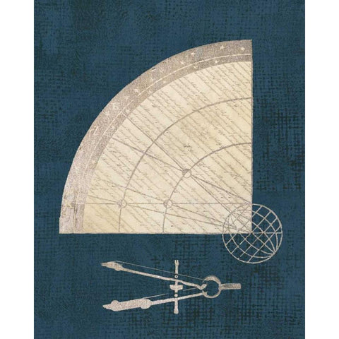 Cartographers Set White Modern Wood Framed Art Print by Appleman, Sam