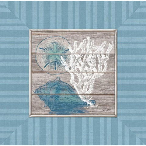 Coastal Wonders White Modern Wood Framed Art Print by Appleman, Sam