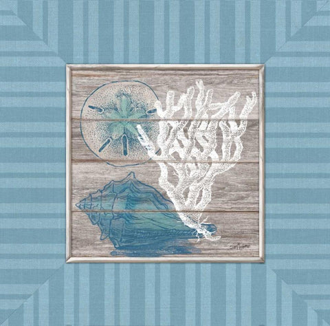 Coastal Wonders Black Ornate Wood Framed Art Print with Double Matting by Appleman, Sam