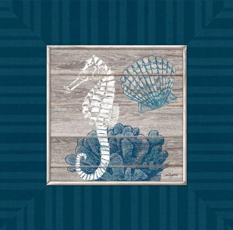 Coastal Dream Black Ornate Wood Framed Art Print with Double Matting by Appleman, Sam