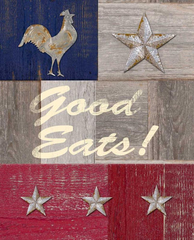 Good Eats Black Ornate Wood Framed Art Print with Double Matting by Appleman, Sam