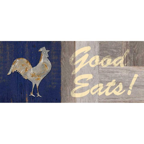 Good Eats Black Modern Wood Framed Art Print by Appleman, Sam