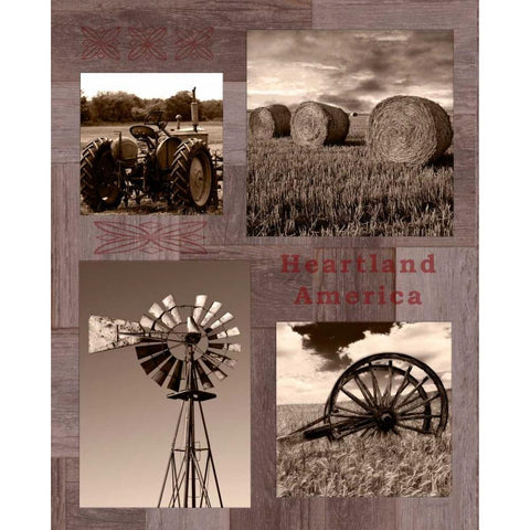 Heartland America Black Modern Wood Framed Art Print with Double Matting by Appleman, Sam