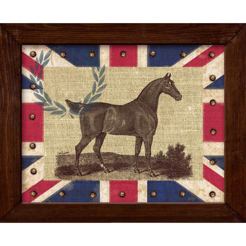 British Equestrian Black Modern Wood Framed Art Print by Appleman, Sam