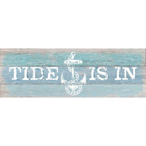 Tide Is In Black Modern Wood Framed Art Print with Double Matting by Appleman, Sam