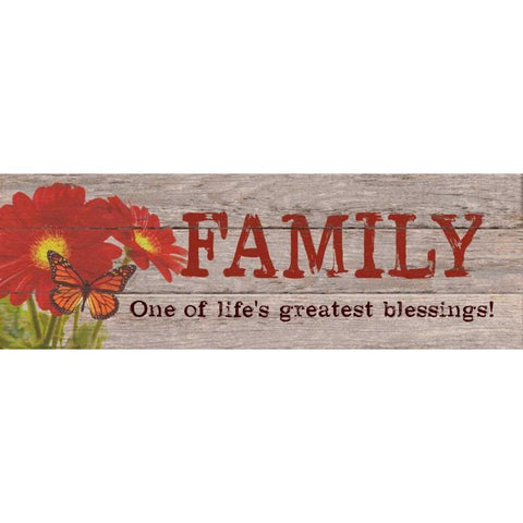 Lifes Greatest Blessing Black Modern Wood Framed Art Print with Double Matting by Appleman, Sam