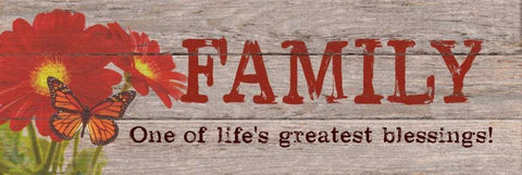 Lifes Greatest Blessing White Modern Wood Framed Art Print with Double Matting by Appleman, Sam