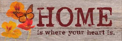 Where Your Heart Is Black Ornate Wood Framed Art Print with Double Matting by Appleman, Sam