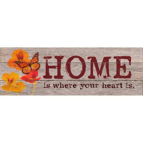 Where Your Heart Is White Modern Wood Framed Art Print by Appleman, Sam