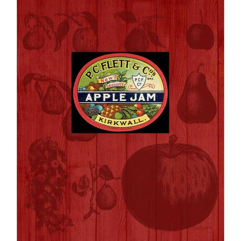 Apple jam White Modern Wood Framed Art Print by Appleman, Sam