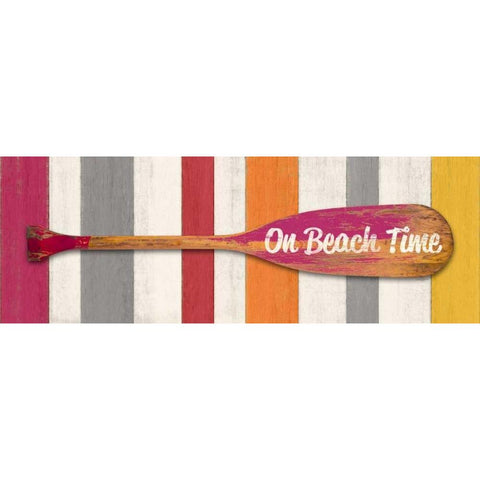 On Beach Time Gold Ornate Wood Framed Art Print with Double Matting by Appleman, Sam