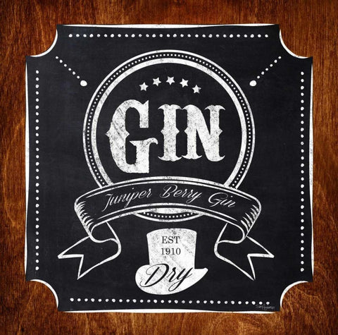 Gin Drinker Black Ornate Wood Framed Art Print with Double Matting by Appleman, Sam