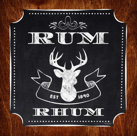 Rum Drinker Black Ornate Wood Framed Art Print with Double Matting by Appleman, Sam