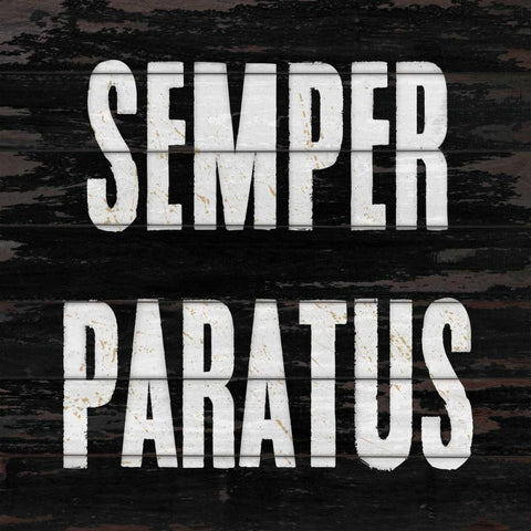 Always Ready, Latin White Modern Wood Framed Art Print by Appleman, Sam