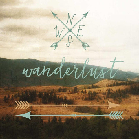 Wanderlust White Modern Wood Framed Art Print with Double Matting by Appleman, Sam
