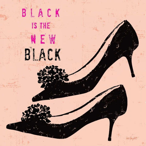 Savvy Fashion 1 Black Modern Wood Framed Art Print by Bryant, Lola