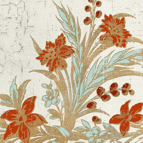 Garden Tile 3 Black Modern Wood Framed Art Print by Yamada, Morgan