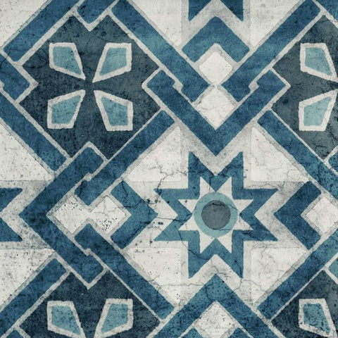 Persian Jewel Blue 2 Black Modern Wood Framed Art Print by Yamada, Morgan