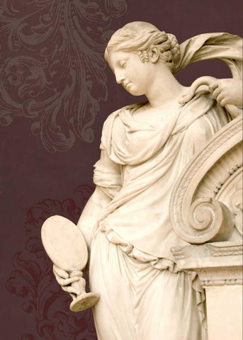 Marble Goddess Black Ornate Wood Framed Art Print with Double Matting by Duprais, Cameron