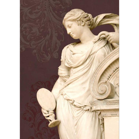Marble Goddess White Modern Wood Framed Art Print by Duprais, Cameron