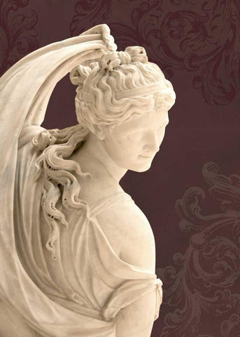 Marble Beauty Black Ornate Wood Framed Art Print with Double Matting by Duprais, Cameron