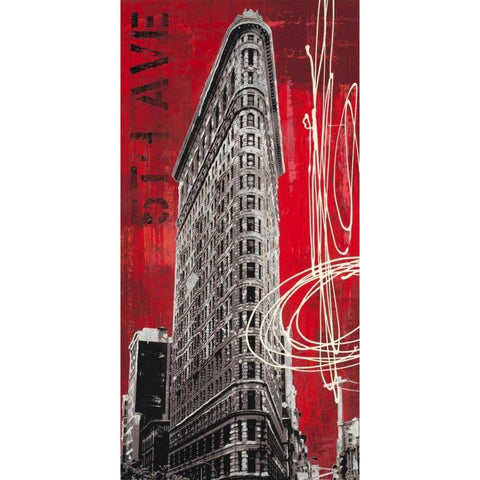 5th Avenue Icon Black Modern Wood Framed Art Print with Double Matting by Taylor, Evangeline