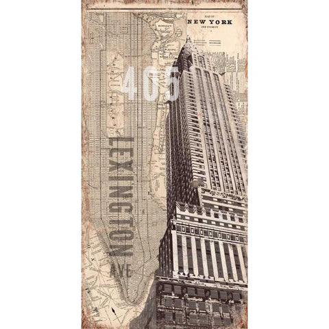 405 Lexington Black Modern Wood Framed Art Print with Double Matting by Taylor, Evangeline