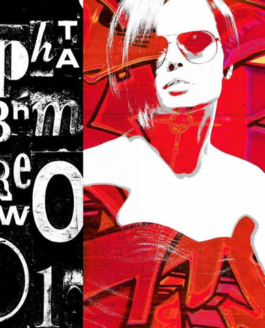 Fashion Graffiti 1 Black Ornate Wood Framed Art Print with Double Matting by Taylor, Evangeline