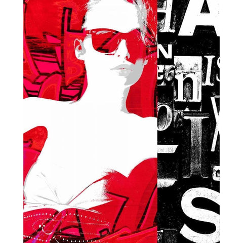 Fashion Graffiti 2 White Modern Wood Framed Art Print by Taylor, Evangeline